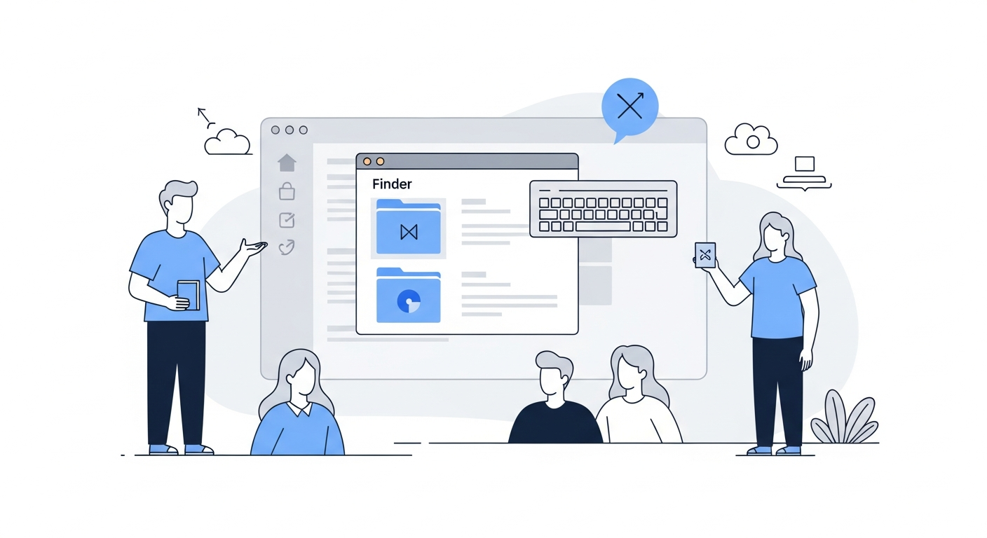 Finder opening directly to a specific folder