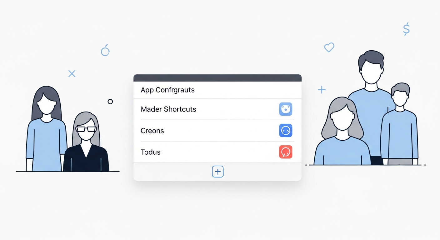 SnapHotkey configuration panel showing keyboard shortcuts mapped directly to macOS apps