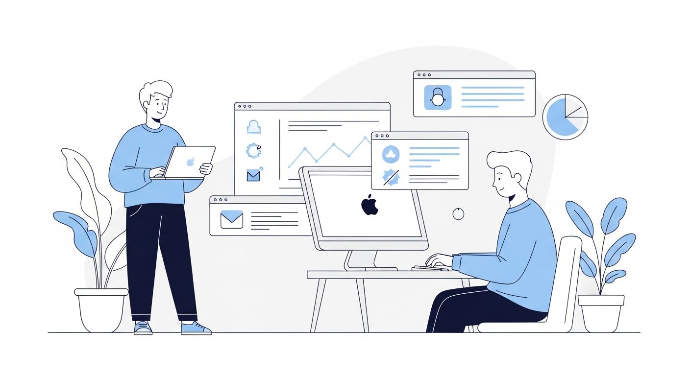 Developer working productively with direct hotkey access