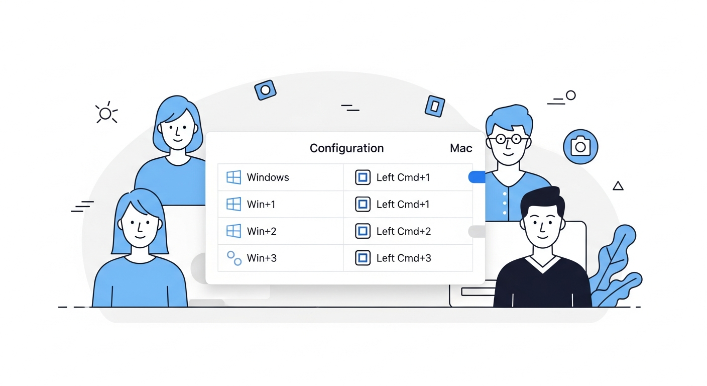 Setting up SnapHotkey to replicate Windows taskbar hotkey shortcuts on Mac